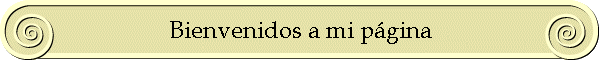 Bienvenidos a mi página